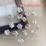 5PCS 3D 네일 용품 참 크리스탈 파일 장식 진주 부품 쥬얼리 아트 다이아몬드 H1863 : Aletheia