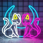 문고양이 네온 사인 라이트 사용자 정의 LED 동물 아름다움 비즈니스 로고 밤 램프 장식 침실 벽 가게 어린이 파티 : 하루코퍼레이션30
