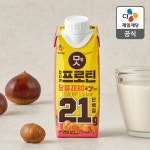 [누적 1000만 병 판매!] 얼티브 프로틴 단백질 음료 밤맛, 250ml, 18개 : CJ제일제당