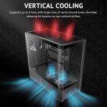 ANTEC C6 커브 에어 미드 타워 케이스 파노라마 강화 유리 높은 공기 흐름 3개의 : 씨유리테일