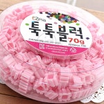 칙폭 창작의즐거움블록 손끝놀이블록 70g 분홍 다용도 : 칙폭이짱