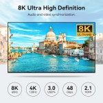 8K@60Hz HDMI KVM 스위치 3 모니터 2대 컴퓨터 4K@120Hz USB 3.0 KVM 스위치 2대, PC 공유 트리플 모니터 2대, USB 포트 4개로 확장 및... 