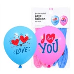 30cm 칼라러브풍선 (5입) : CLEARPOP