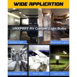 UNXMRFF 3팩 12볼트 BA15S LED 전구, 접점 AC12-24V 전구 캠핑기 1142 Warm White 3PCS : 다잇다.
