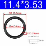 검정색 CS 3.53mm NBR X-링 씰 ID 4.34-456.06mm 4개의 립 씰링 링 켓 내유성 내부식성 내식성 : 판다디