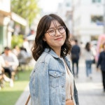브라운컬러 46사이즈 작은머리안경테 브릿지3 (BRIDGEY3) G0106 C.BR&LBR : 글라스온안경 운암점