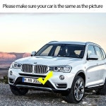 BMW X3 F25 X4 F26 2014-2018 자동차 액세서리 한 쌍 그릴 전면 신장 광택 2 라인 더블 슬랫 : 포리에인코퍼레이션