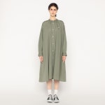 26SS 단톤 셔츠 드레스 우먼 T/C 브로드클로스 개더 원피스 DT-G0092 DANTON : 나나히메