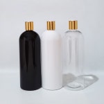 8pcs 1000ML 대용량 샴푸 샤워 젤 포장 병 1L 세척 솔루션 용기 황금 디스크 캡 : 어반픽크