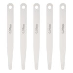 하핑턴 5pcs 미터 두께 필러 게이지 0.07mm 단일 블레이드 타원 3CR-13 수리 밸브 기타 스파크 플러그용 스테인리스 스틸 갭 측정 도구 0.... 
