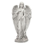 인 코퍼레이션 31인치 키 큰 실내/외 상 마당 아트 데코레이션 라이트 그레이 29 H Angel : 주니안스토어1025