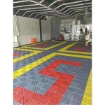 상업용 미끄럼 방지 플라스틱 바닥 매트 세차장, 4S 매장용 - 인터로킹 디자인 배수 그리드 커버 : 데일리플러스샵