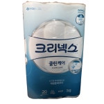 크리넥스 클린케어 화장지 3겹 깨끗한 마무리 30롤 2개 총 60롤 : 발굴상점