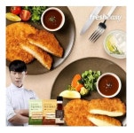 최현석 셰프의 돈까스 2종(7겹돈까스3팩+치즈돈까스5팩)+소스1병 : 몽돌컴퍼니