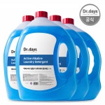 알칼리 세탁세제 플로럴 2.5L 4개 액체 빨래 쉰내 쉰냄새 제거 대용량 일반 드럼 : 닥터데이즈