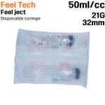 필텍 주사기 50cc 21G 32mm 25개 18G 1 1/4inch 일회용 주사기 시린지 : 씨에이치메디칼