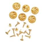 50set/Pack Butterfly Clasp Brooch Base Pin Round for DIY Jewelry Making Accessories : 반월홀딩스9