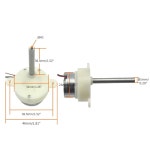 CHANCS 저속 마이크로 전기 6V 5RPM DC 12V 10RPM 샤프트 38.5mm 1 JS-30 DC 6V 3r/min Flat : 글로벌셀렉트바이