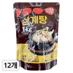 빠르미쇼핑 식자재왕 삼계탕 1kg 12개 즉석 삼계탕 닭백숙 밀키트 한박스 : 빠르미쇼핑