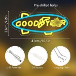 Goodyear 타이어 가게 자동차 서비스 또는 차고 장식용 네온 사인, 바 맨 케이브 벽 LED 조명, 용품 매장 디스플레이의 밝은 5V USB 전원 쉬운... 