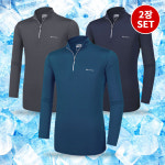 1+1 남성 봄 여름 등산복 상의 긴팔 작업복 아웃도어 티셔츠 (SS2OP1LT060M) : 이지바이