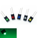 1000개 3MM 발광 다이오드 F3 표시등 스위치 LED 램프 홀더 적색 황색 청색 녹색 단일 홀 90도 굽은 다리 : 크레마샵