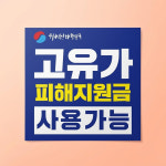 고유가 피해지원금 스티커 민생회복 지원금 소비쿠폰 사용처 20cm 1개 : ECO-MART