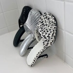 [G2498] 글램 주름 스트랩 뮬 힐 9cm : 새로이클라쓰