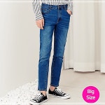 800-33 2L- 스판슬림 빅사이즈 남자 SIN 일자 블루청바지 블루 IW9FA49E : 팡스토어