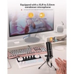 지케이프로덕션 | PC, 스마트폰, DJ 캐스터 라이트(AU-AM200-S1)를 위한 3.5mm 마이크가 장착된 MAON 장비 번들 오디오 믹서 올인원 프로덕션 : 지케이스토어1108