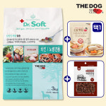 노령견 닥터소프트 사료 치킨 노견 반습식 애견 소프트사료 3kg 시니어 : 올댓펫