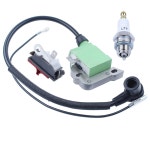 MTANLO 점화 코일 스톱 스위치는 HUSQVARNA 51 55 EPA 55EU1 랜처 503 90 17 01 켜짐 플러그에 : 다아몰-1