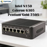 미니 PC인텔 N150/7505/6305/8505 6x 2.5G LAN 팬리스 미니 PC 방화벽 라우터, DDR4 NVMe pfSense OPNsense 산업용 컴퓨터... 