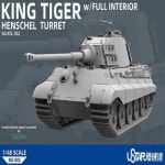 [피규어/프라모델] U-STAR NO-005 1/48 체중계 Sd.Kfz.182 킹 타이거 크럽 플랫 프론트 생산 터렛 (H) 모델 키트 : 산삼비타민