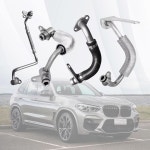 bmw용 터보차저 냉각수 라인 키트, 11538663516 11538663517 f30 11428626652 f20 2009-2025 bmw x1 f10 호환 n20 x3 1142... 