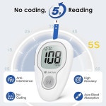 LinkSun G4253 혈당 모니터 키트 테스트 스트립 100개 랜싯 1개 대조 용액 : 가치상점1