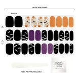 네일배트(nailbat) | Dashing Diva Gloss 할로윈 네일 스트립 - 배트 매직 UV 프리, 오래 Twisted Nightmare : 페이퍼 하트
