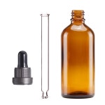 이자오 앰버 유리 드로퍼 병 4온스, 실험실, 여행용 드로퍼가 액체, 병, 약국, 팅크처 30ml-6 Amber : 해직하