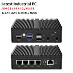 미니 PC팬리스 pfSense 방화벽 소프트 라우터 J6412 N5105 4x i226-V 2.5G LAN NVMe 베어본 미니 PC HDMI2.0 DP AES-NI OPNsens... 