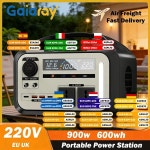 가이아레이 900W 휴대용 발전소 220V 야외 태양광 LiFePO4 배터리 캠핑 RV용 LED : 더블유허브넷A
