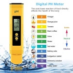 디지털 PH 테스터 미터 휴대용 포켓 펜 물 0.00-14.00  수족관 수경재배용 자동 교정 측정 : 리젤미
