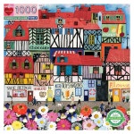 EBOO 어른과 가족을 위한 최소한의 1000 광택 퍼즐 있고 마을 사랑의 사각 기발한  Whimsical Village : 오늘의픽2025