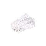 RJ45 커넥터 CAT6 UTP 8P8C 투명 낱개 랜공사 랜커넥터 랜잭 홈네트워크 : 보소지엘