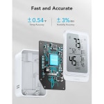 고비라이프 습도계 H5104 3팩 블루투스 실내 온도 모니터APP 알림 및 2년 보관일  White 2Pack : 르벨라비