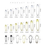 조롱박 모양의 작은 핀 실버골드 미니 종이 클립 학교 사무용품 1. Gold  22mm : 지이유16호점