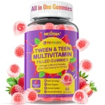 넥스트디아 멀티비타민 충전 구미, 12-17, 18, 19, 오메가 3, 칼슘 60 Count (Pack of 1) : 페퍼리움