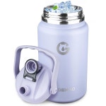손잡이가 달린 8L 이중 물병 뜨거운 13갤런 스테인리스 135온스 스틸 진공 단열 9L Light Purple : 노스밴1스토어