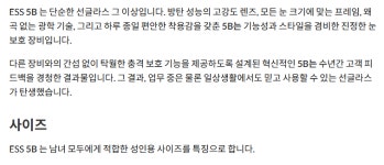 ess 5b 전술용 스포츠 선글라스 블랙프레임 스모크 그레이렌즈 이에스에스 : 집업