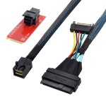 메인보드 U.2 SSD 750 P3600 P3700을 위한 SFF8643NGFF 어댑터가 1 SFF-8643 Coupler : 플러스딜1
