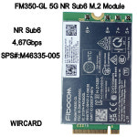 HP 노트북 SPS용 FM350-GL 5G NR Sub6 M.2 모듈  N00181-005 5G LTE WCDMA 4x4 MIMO GNSS 모듈 : 제스133